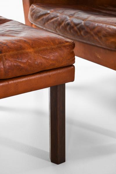 Erik Ole J rgensen Easy Chairs with Stools Produced by Selectform