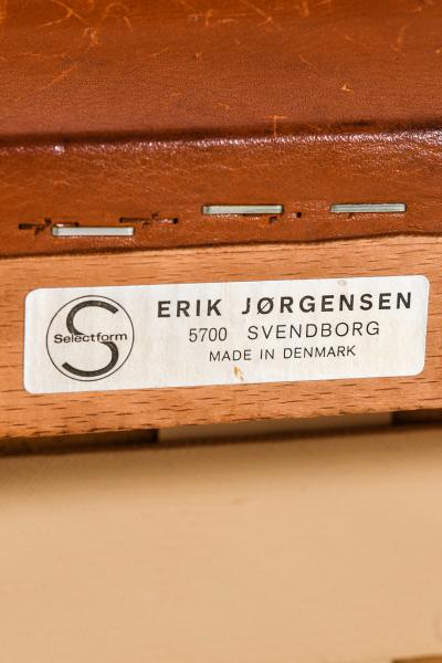 Erik Ole J rgensen Easy Chairs with Stools Produced by Selectform