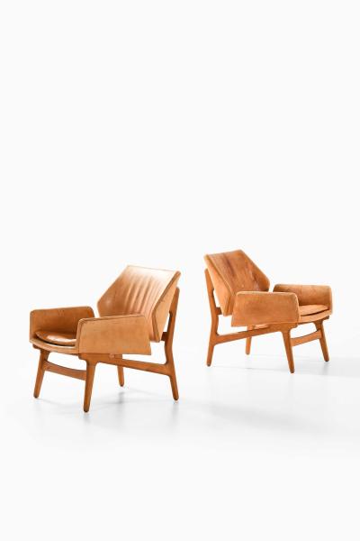 Erik Ostermann Pair of Scandinavian Modern Easy Chairs by Erik Ostermann 1954