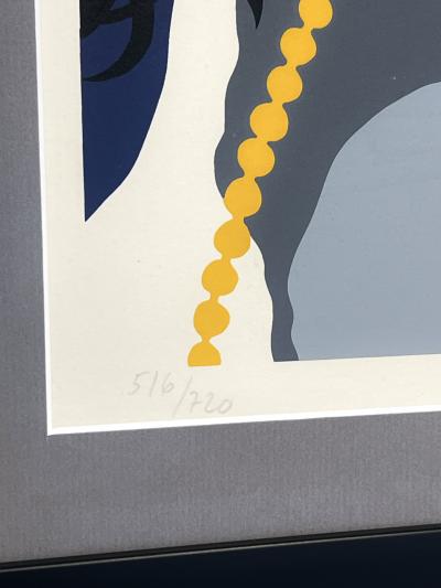 Erik Rasmussen Composition Lithograph Denmark 1983