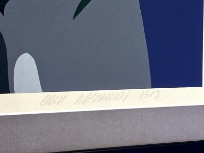 Erik Rasmussen Composition Lithograph Denmark 1983