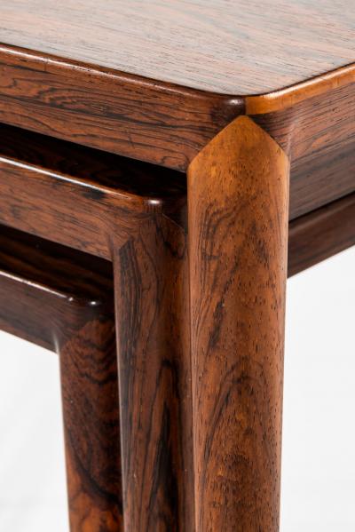 Erik Riisager Hansen Nesting Tables Produced by Haslev M belsnedkeri