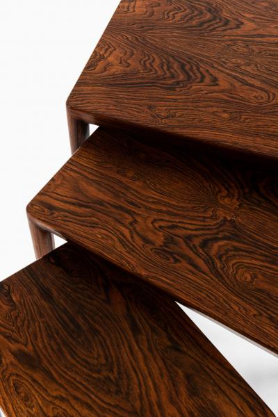 Erik Riisager Hansen Nesting Tables Produced by Haslev M belsnedkeri