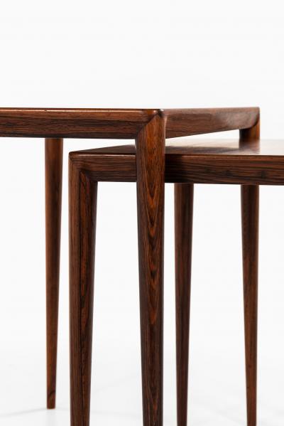 Erik Riisager Hansen Nesting Tables Produced by Haslev M belsnedkeri