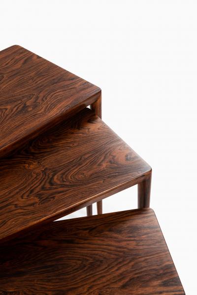 Erik Riisager Hansen Nesting Tables Produced by Haslev M belsnedkeri