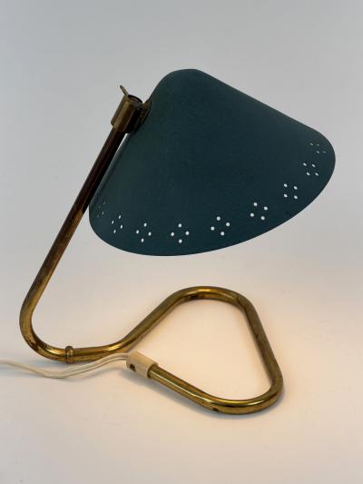 Erik W rn Lovely Mid Century Brass Table Lamp by Erik W rn for Gnosj Sweden 1950s