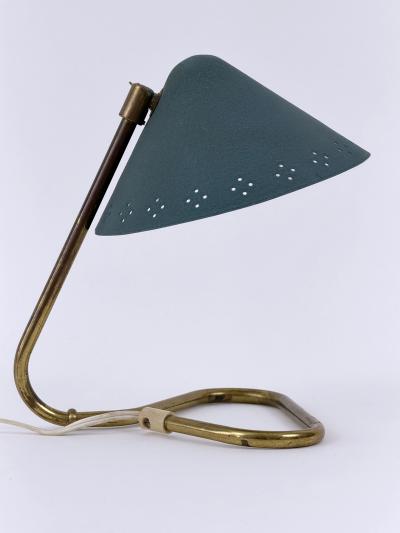 Erik W rn Lovely Mid Century Brass Table Lamp by Erik W rn for Gnosj Sweden 1950s