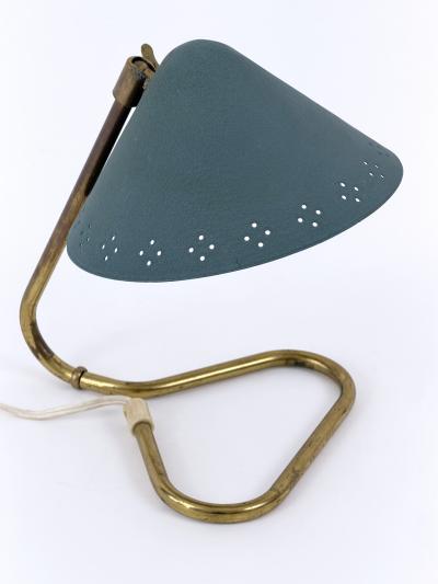 Erik W rn Lovely Mid Century Brass Table Lamp by Erik W rn for Gnosj Sweden 1950s