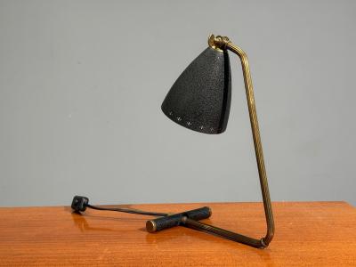 Erik W rn Table Lamps Metal Brass Sweden 1950s