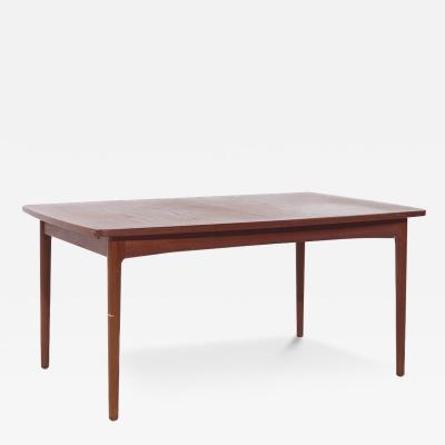 Erik W rts Erik Worts Erik W rts Mid Century Danish Teak Expanding Dining Table with 4 Leaves