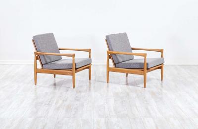 Erik W rts Erik Worts Erik Worts Kolding Oak Lounge Chairs for IKEA