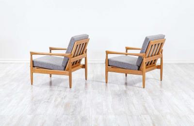 Erik W rts Erik Worts Erik Worts Kolding Oak Lounge Chairs for IKEA