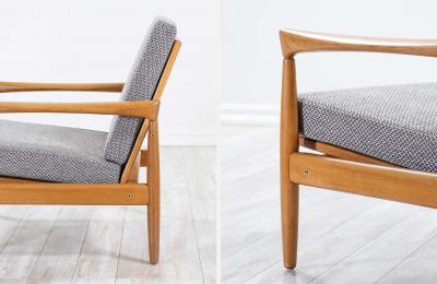 Erik W rts Erik Worts Erik Worts Kolding Oak Lounge Chairs for IKEA