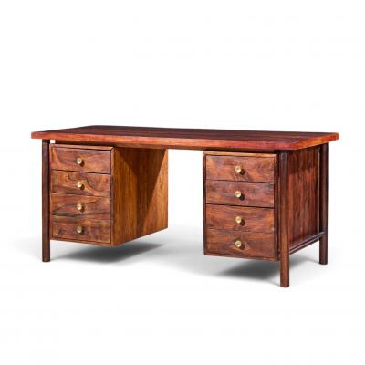 Erik W rts Erik Worts Erik Worts Style Mid Century Danish Rosewood and Brass Executive Desk
