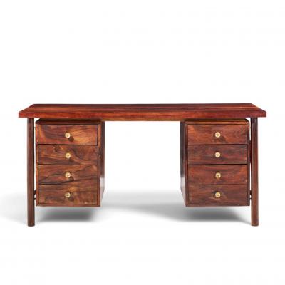 Erik W rts Erik Worts Erik Worts Style Mid Century Danish Rosewood and Brass Executive Desk