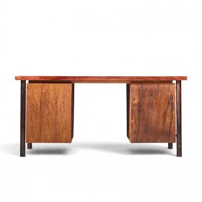 Erik W rts Erik Worts Erik Worts Style Mid Century Danish Rosewood and Brass Executive Desk