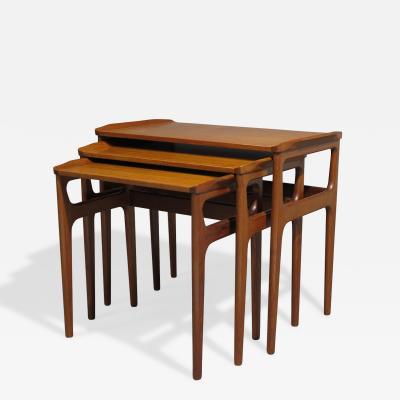 Erling Torvits Erling Torvits Danish Teak Nesting Side Tables