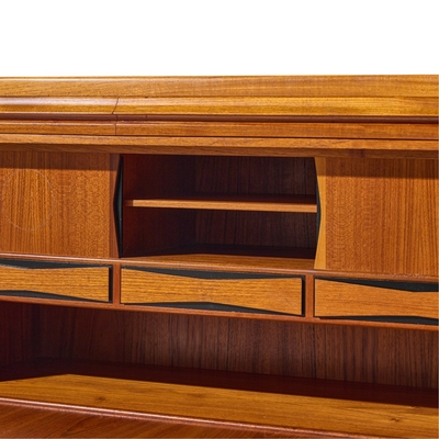 Erling Torvits Erling Torvits Mid Century Danish Teak Secretary Desk