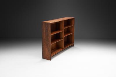 Erling Torvits Erling Torvits Veneered Exotic Wood Bookcase for Klim M belfabrik Denmark 1960s