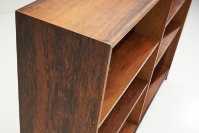Erling Torvits Erling Torvits Veneered Exotic Wood Bookcase for Klim M belfabrik Denmark 1960s