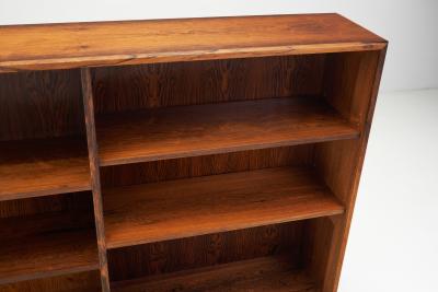 Erling Torvits Erling Torvits Veneered Exotic Wood Bookcase for Klim M belfabrik Denmark 1960s