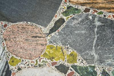 Erling Viksj Coffee Table with Stone Top by Erling Viksj for Conglo Designs Norway 1960s