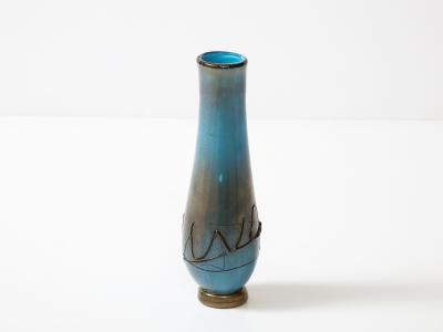 Ermanno Nason Hand Blown Murano Glass Vase by Ermanno Nason for Cenedese