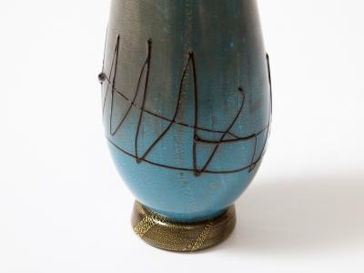 Ermanno Nason Hand Blown Murano Glass Vase by Ermanno Nason for Cenedese
