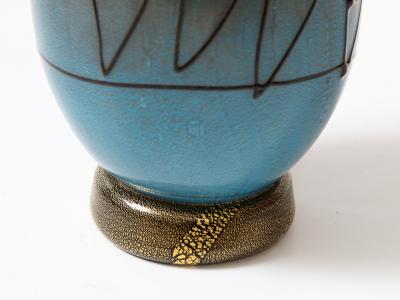 Ermanno Nason Hand Blown Murano Glass Vase by Ermanno Nason for Cenedese