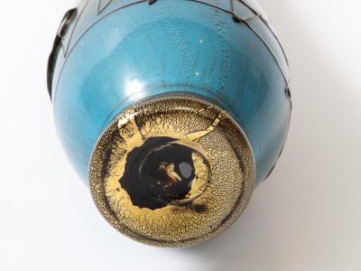 Ermanno Nason Hand Blown Murano Glass Vase by Ermanno Nason for Cenedese