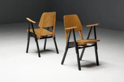 Ermeloo Zwager Palais De Tokyo Armchairs by Ermeloo Zwager Netherlands 1950s