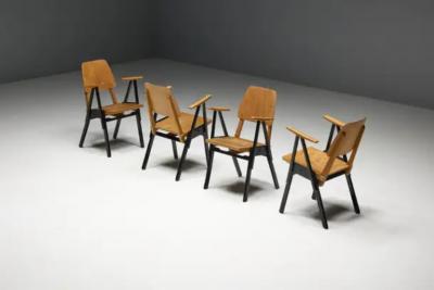 Ermeloo Zwager Palais De Tokyo Armchairs by Ermeloo Zwager Netherlands 1950s