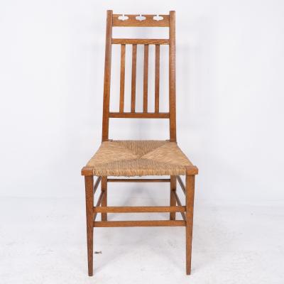 Ernest Archibald Taylor E A Taylor attri for Wylie Lochhead A pair of Arts Crafts side chairs