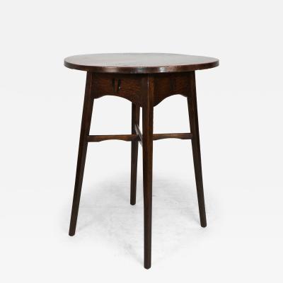 Ernest Archibald Taylor E A Taylor for Wylie Lochhead A Glasgow School Circular Oak Side Table