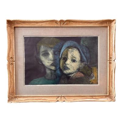 Ernest Bradfield Freed Color Etching Artist Proof the Varmints