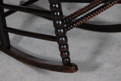 Ernest Gimson Ash Elm Bobbin Turned Rocking Chair