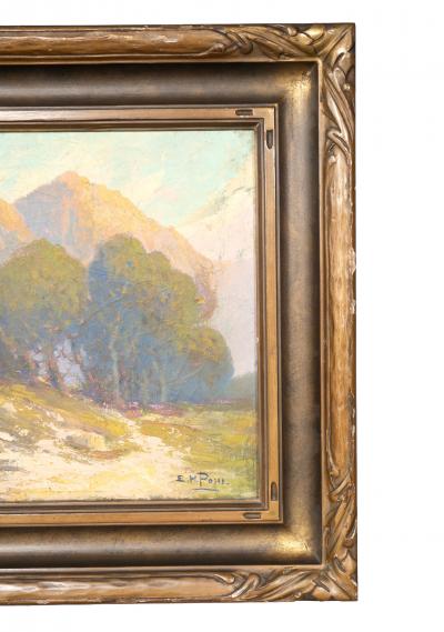 Ernest Henry Pohl Oil On Canvas Mountain Landscape By Ernest Henry Pohl