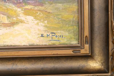 Ernest Henry Pohl Oil On Canvas Mountain Landscape By Ernest Henry Pohl