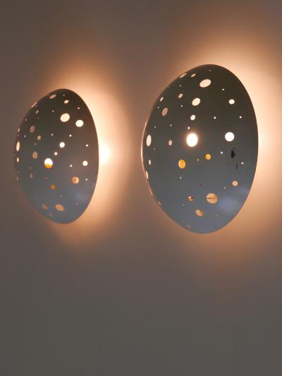 Ernest Igl Set of Two Rare Mid Century Sconces by Ernest Igl for Hillebrand Germany 1950s