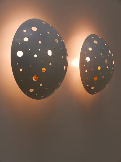 Ernest Igl Set of Two Rare Mid Century Sconces by Ernest Igl for Hillebrand Germany 1950s