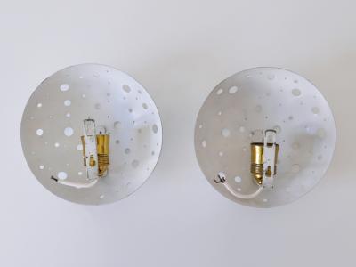 Ernest Igl Set of Two Rare Mid Century Sconces by Ernest Igl for Hillebrand Germany 1950s