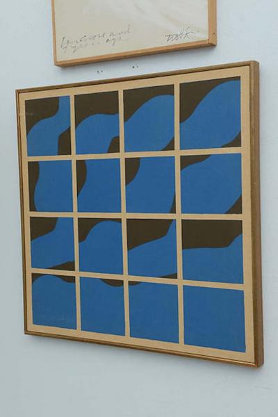 Ernest Tino Trova American Silkscreen on Canvas Ernest Trova Canto Profile Sections II 1970