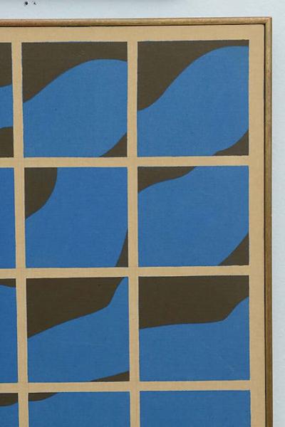 Ernest Tino Trova American Silkscreen on Canvas Ernest Trova Canto Profile Sections II 1970