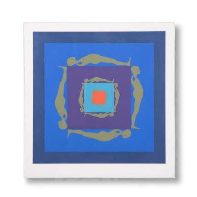 Ernest Tino Trova Ernest Tino Trova Falling Man Serigraph from 1969