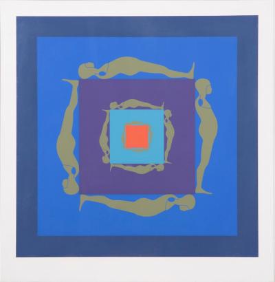 Ernest Tino Trova Ernest Tino Trova Falling Man Serigraph from 1969