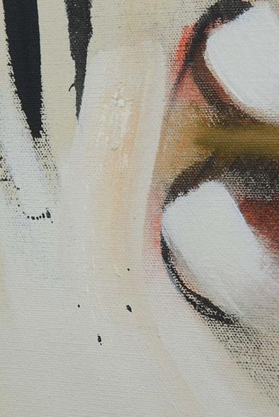 Ernest Tino Trova Modern Oil on Canvas Ernest Trova Four Score Seven Years Ago 1961