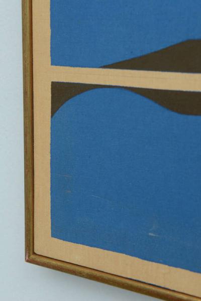 Ernest Trova Silkscreen on Canvas Titled Canto Profile Sections II 1970