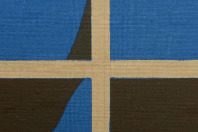 Ernest Trova Silkscreen on Canvas Titled Canto Profile Sections II 1970