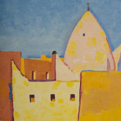 Ernest Yarrow Jones Ernest Yarrow Jones BRITISH 1872 1951 Yellow Town painting