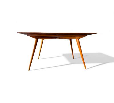 Ernesto Hauner Brazilian Modern Dining Table in Caviuna Ernesto Hauner for Mobilinea 1950s